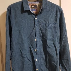 Modern Amusement Teal casual dress shirt Mens M